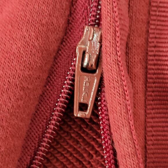 ADIDAS Trefoil Pants Womens M/L 10 Burgundy Sweatpants - Picture 9 of 16